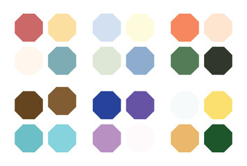 Abstract color palette Color swatches