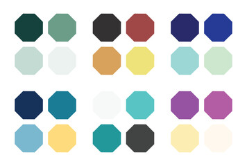 Abstract color palette Color swatches