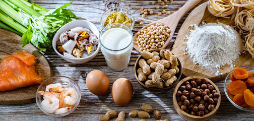 Composition with common food allergens