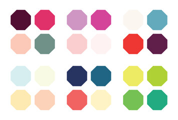 Abstract color palette Color swatches