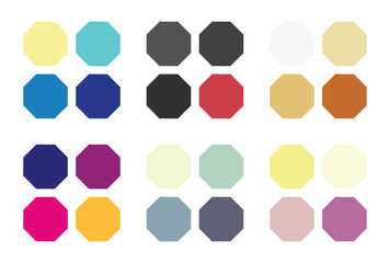 Abstract color palette Color swatches