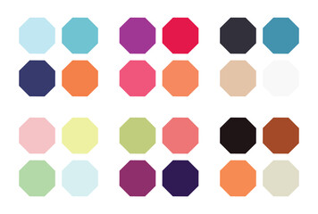 Abstract color palette Color swatches