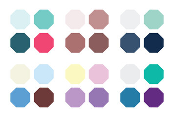 Abstract color palette Color swatches