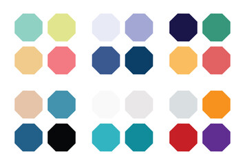 Abstract color palette Color swatches