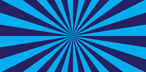 Abstract blue and black retro with sunburst pattern colorful design. Vintage sunrays illustration swirl grunge backdrop line. sun beam vector banner design and comic burst gradient concept pattern.