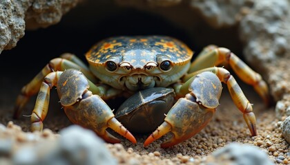  A fierce crustacean in its natural habitat