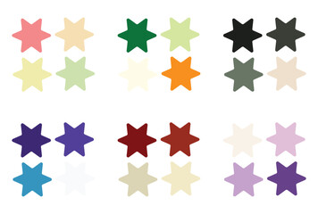 Abstract color palette Color swatches