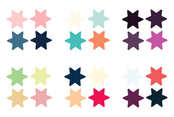 Abstract color palette Color swatches