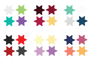 Abstract color palette Color swatches