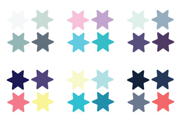 Abstract color palette Color swatches