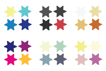 Abstract color palette Color swatches