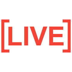 Live Stream, Streaming, Live Broadcast, Blog, Television Sign. Vector Illustration