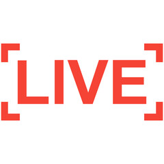 Live Stream, Streaming, Live Broadcast, Blog, Television Sign. Vector Illustration