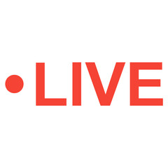 Live Stream, Streaming, Live Broadcast, Blog, Television Sign. Vector Illustration