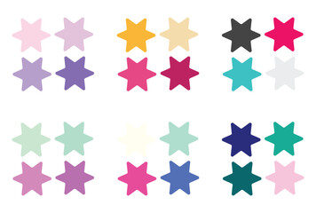 Abstract color palette Color swatches
