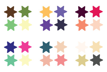 Abstract color palette Color swatches