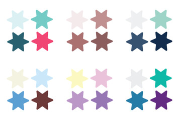 Abstract color palette Color swatches