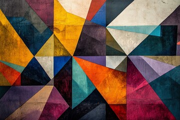 Fototapeta premium abstract backgrounds with geometric figures, dark colors mixed to form different figures.