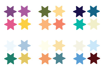 Abstract color palette Color swatches