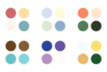 Abstract color palette Color swatches