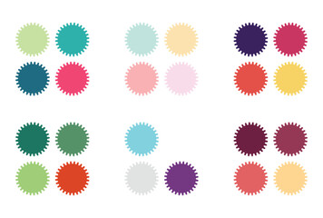 Abstract color palette Color swatches