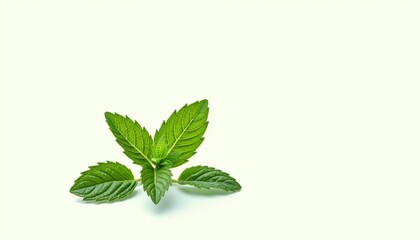 Fototapeta premium Fresh and vibrant mint leaves