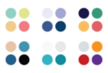 Abstract color palette Color swatches