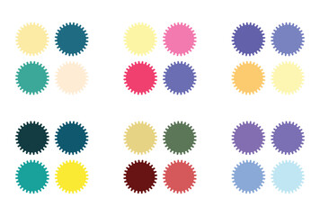 Abstract color palette Color swatches