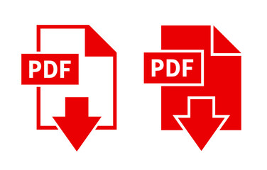 Fototapeta premium ikona pobierania plików PDF