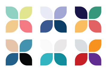 Abstract color palette Color swatches