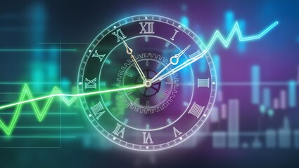 Technology and analysis concept stock market graph. abstract background of finance and business concept.