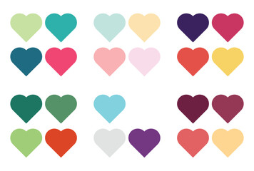 Abstract color palette Color swatches