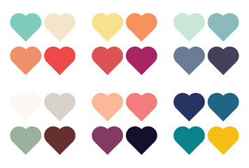 Abstract color palette Color swatches