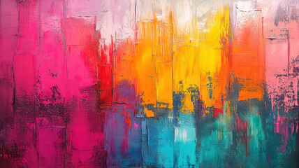 Fototapeta premium Dynamic Artwork Combining Rich Colors and Grunge Textures for an Edgy Look