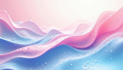  Vibrant waves of color sparkling with joy