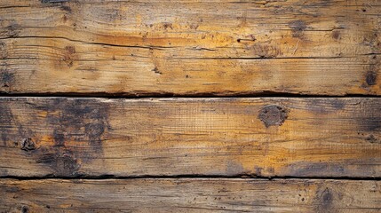 Fototapeta premium A worn, wooden texture with a distressed finish, highlighting the natural grain and imperfections that add character and a rustic feel