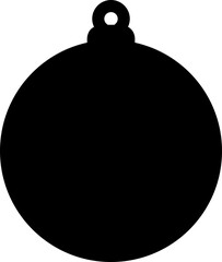 Christmas Balls Decor Silhouette