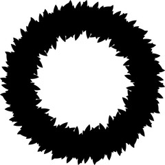 Christmas Wreat Silhouette