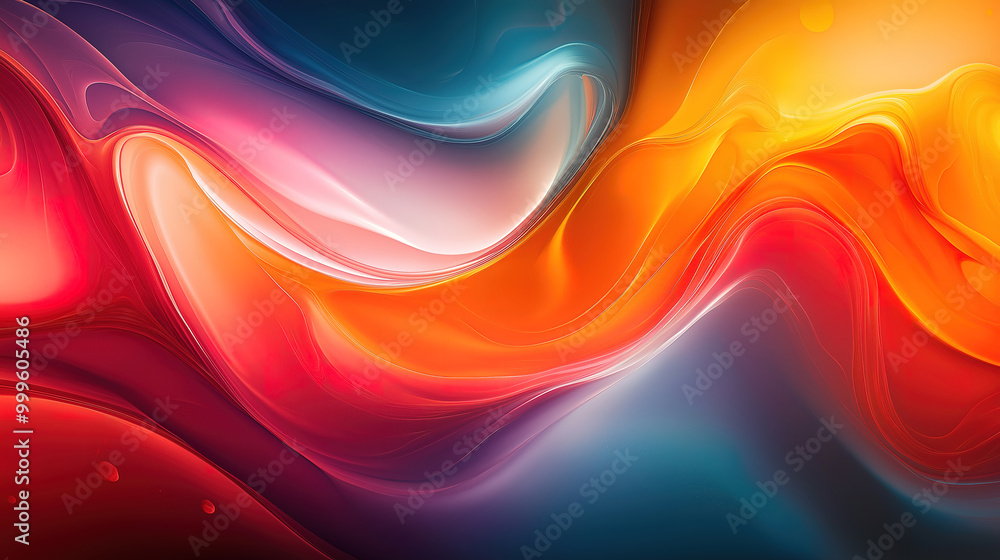 Poster abstract background image featuring a captivating fluid movement effect