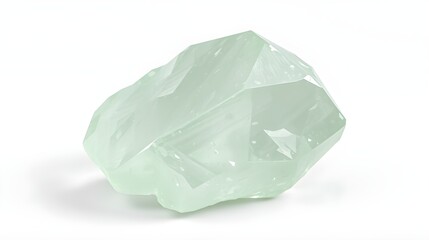 Raw Beryl Crystal, Pale Green