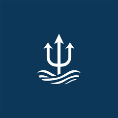 Trident minimalist logo