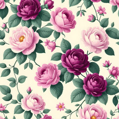 vintage wallpaper with flowers
