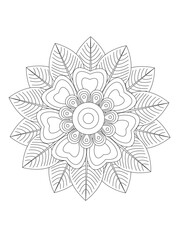 Flower coloring pages for kids