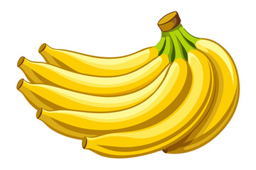 banana vector art, illustration of bananas, banana isolated on white