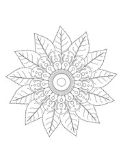 Flower coloring pages for kids