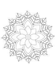 Flower coloring pages for kids