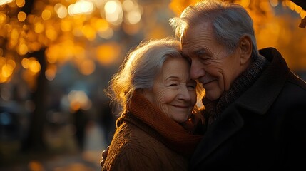 an elderly couple enjoying a slow dance in a park. celebration of senior citizens, elderly couple dancing in a park, international day of older persons