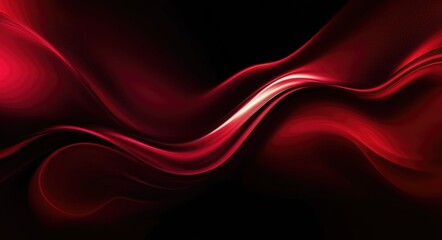 Obraz premium Dynamic Red Energy: Abstract Elegance and Movement in Dark Red