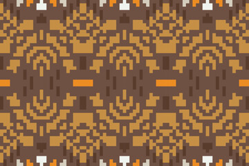 Persian Geometric Pattern Drawingfolk Embroidery, Aztec Geometric Ornament Print. Design for Carpet, Wallpaper, Clothing, Wrapping, Fabric