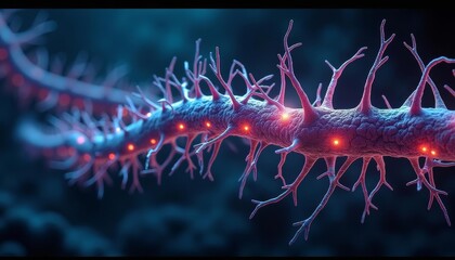  Illuminated virus structure a closeup view of a microscopic pathogen